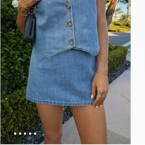 BNWT Show Me Your MuMu Denim Skort